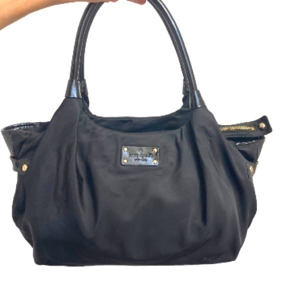 Kate spade black nylon Stevie bag